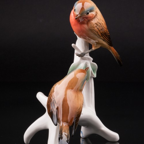 Две малиновки на ветке, Karl Ens, Германия