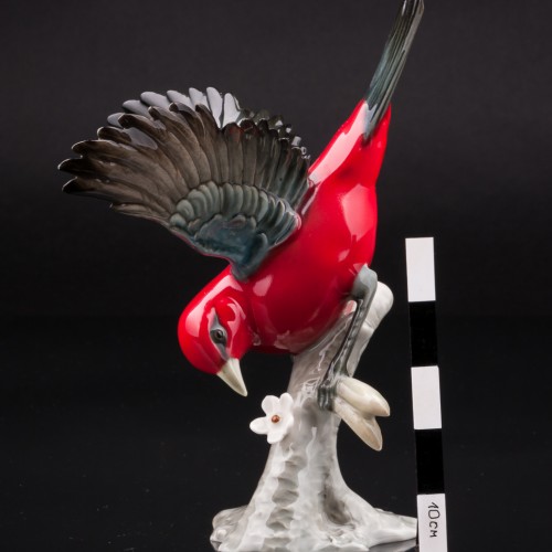 Красно-черная танагра, Hutschenreuther, Германия, 1970 гг