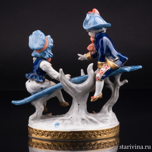 Дети на качелях, Volkstedt, Германия, вт. пол. 20 в