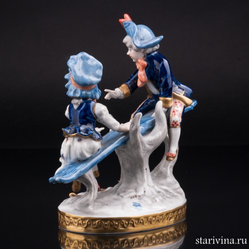 Дети на качелях, Volkstedt, Германия, вт. пол. 20 в