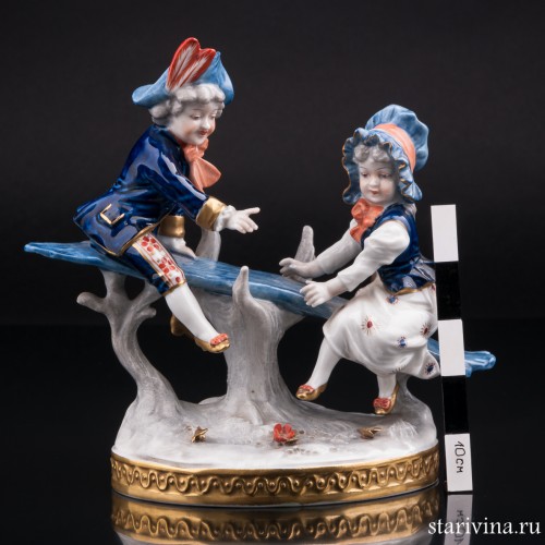 Дети на качелях, Volkstedt, Германия, вт. пол. 20 в