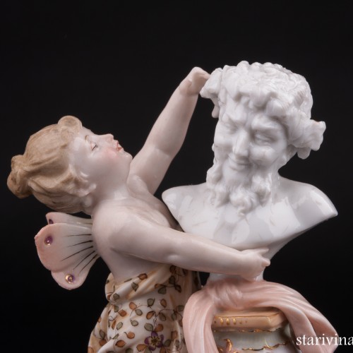 Шалунья, маленькая фея, Volkstedt, Германия, кон. 19 - нач. 20 вв