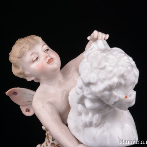 Шалунья, маленькая фея, Volkstedt, Германия, кон. 19 - нач. 20 вв