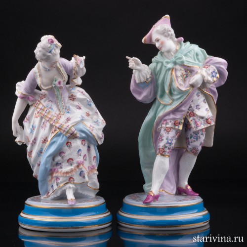 Пара на карнавале, Vion Baury, Франция, 19 в