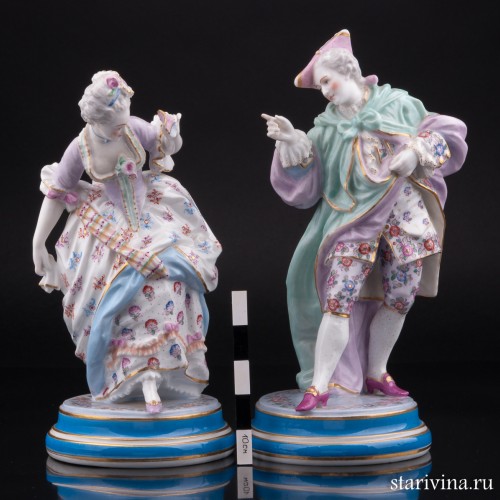 Пара на карнавале, Vion Baury, Франция, 19 в