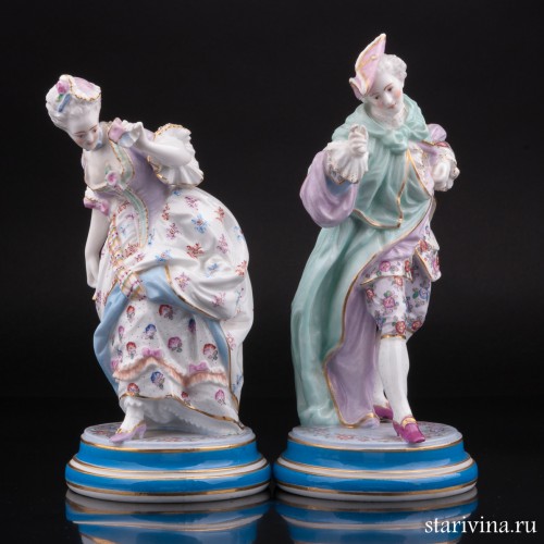 Пара на карнавале, Vion Baury, Франция, 19 в