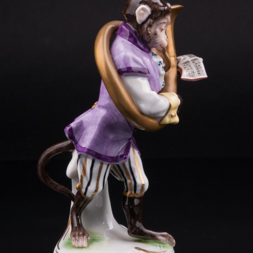 Обезьяна с трубой-геликоном, Volkstedt, Германия, вт. пол. 20 в