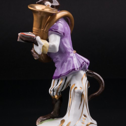 Обезьяна с трубой-геликоном, Volkstedt, Германия, вт. пол. 20 в