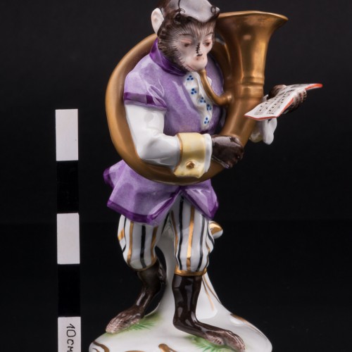 Обезьяна с трубой-геликоном, Volkstedt, Германия, вт. пол. 20 в