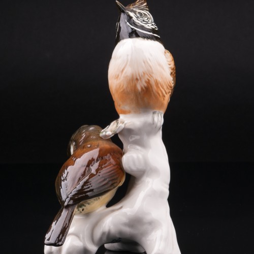 Две хохлатых синицы, Karl Ens, Германия, 1950 гг