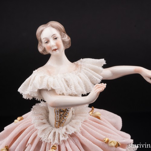 Танцующая пара, кружевная, Ackermann & Fritze, Германия, 1908-51 гг