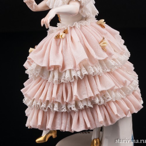 Танцующая пара, кружевная, Ackermann & Fritze, Германия, 1908-51 гг