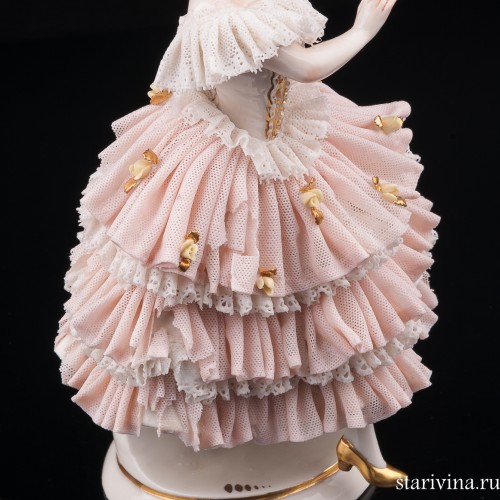 Танцующая пара, кружевная, Ackermann & Fritze, Германия, 1908-51 гг