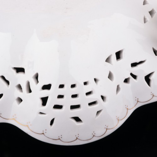 Фарфоровое блюдо Три ангелочка, Carl Thieme, Германия, нач. 20 в