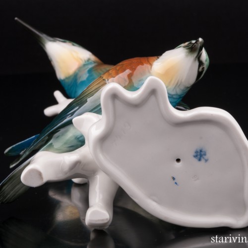 Две золотистые щурки, Karl Ens, Германия, 1950 гг