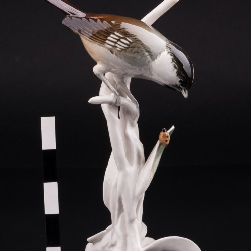 Птица на ветке с божьей коровкой, Karl Ens, Германия