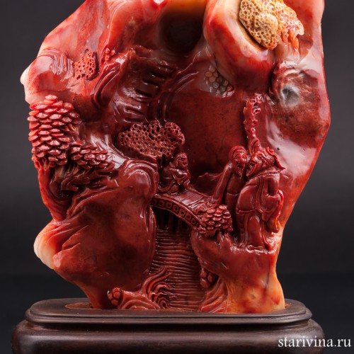 Резной камень Над горной рекой, Китай