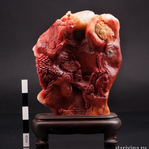 Резной камень Над горной рекой, Китай