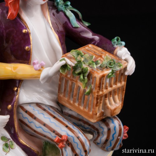 Пара с птичьей клеткой, Volkstedt, Германия, до 1935 г