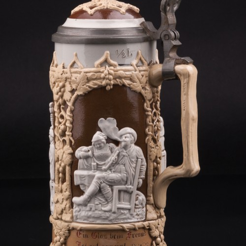 Сцены в таверне, кружка, 1/2 л, Villeroy & Boch, Германия, нач. 20 в