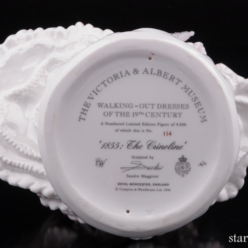 1855: Кринолин, Royal Worcester, Великобритания, 1990 г