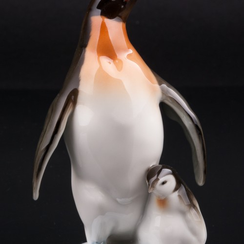 Пингвин с пингвиненком, Hutschenreuther, Германия, 1960 гг