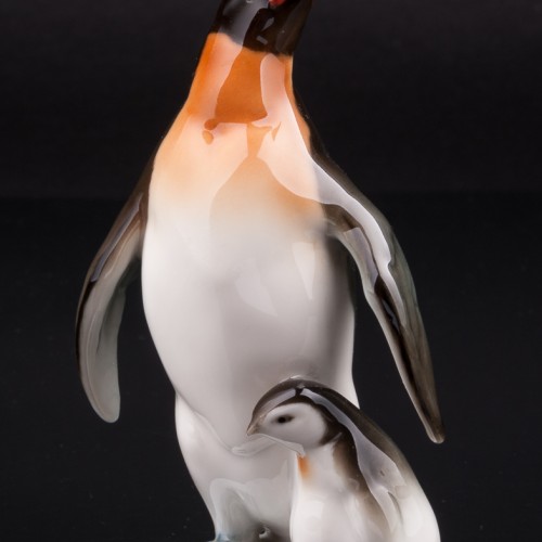 Пингвин с пингвиненком, Hutschenreuther, Германия, 1960 гг