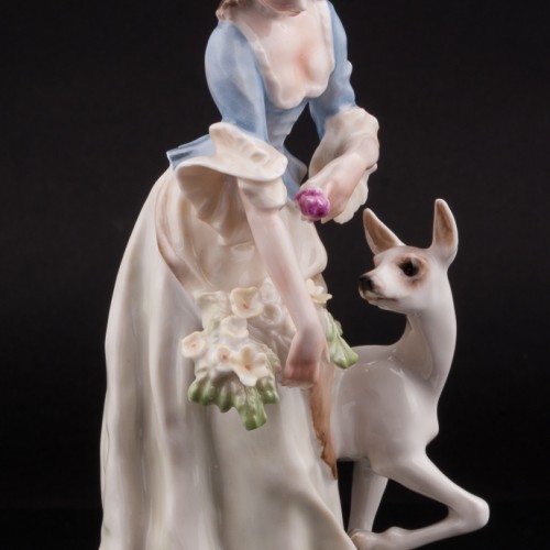 Девушка с ланью, Hutschenreuther, Германия, 1938-55 гг