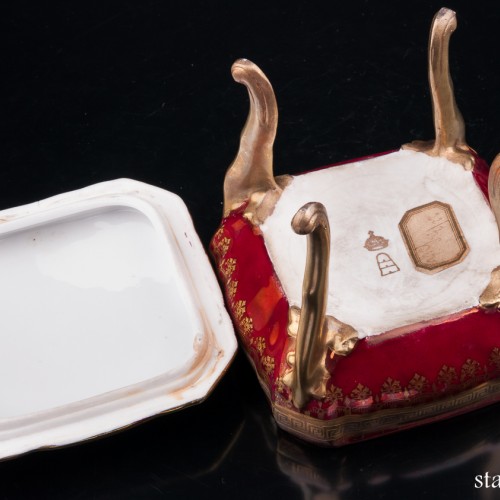 Шкатулка на высоких ножках Вечерний романс, Германия, нач. 20 в