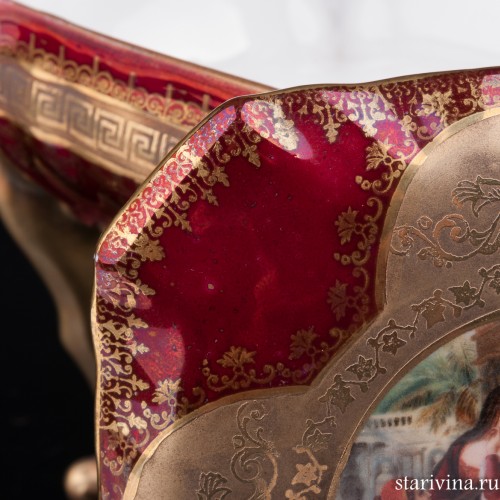 Шкатулка на высоких ножках Вечерний романс, Германия, нач. 20 в