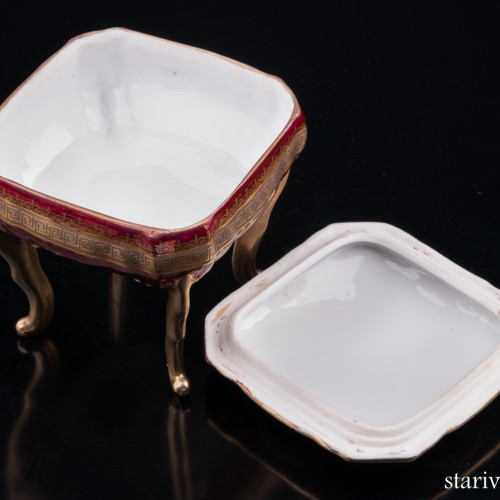 Шкатулка на высоких ножках Вечерний романс, Германия, нач. 20 в