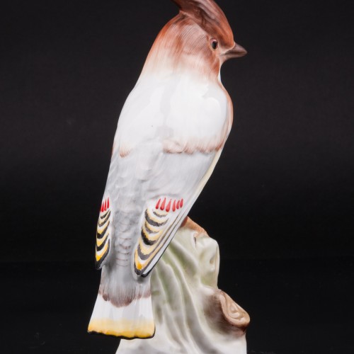 Статуэтка из фарфора птицы Свиристель, Herend, Венгрия.