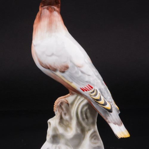 Статуэтка из фарфора птицы Свиристель, Herend, Венгрия.