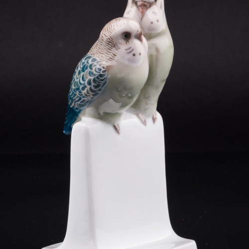 Два волнистых попугайчика, Rosenthal, Германия, 1930 г
