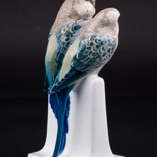 Два волнистых попугайчика, Rosenthal, Германия, 1930 г