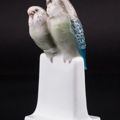 Два волнистых попугайчика, Rosenthal, Германия, 1930 г