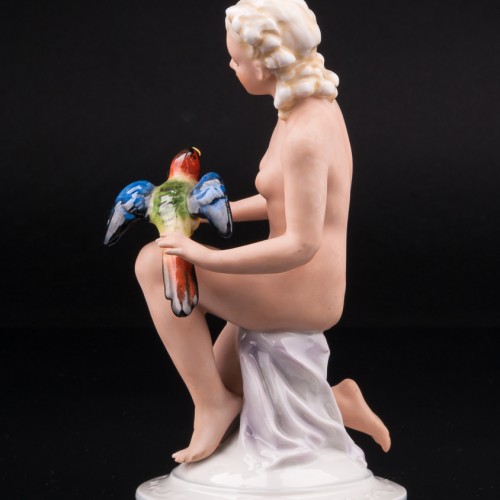Обнаженная с попугаем, Fasold & Stauch, Германия, 1913-72 гг