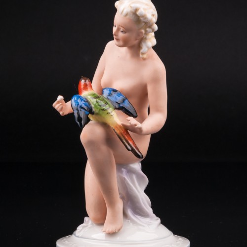 Обнаженная с попугаем, Fasold & Stauch, Германия, 1913-72 гг
