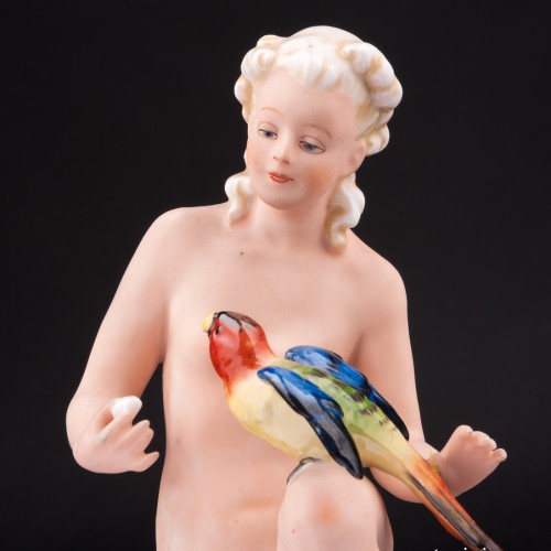 Обнаженная с попугаем, Fasold & Stauch, Германия, 1913-72 гг
