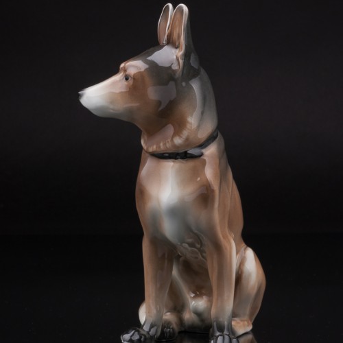 Фарфоровая фигурка собаки Овчарка, Karl Ens, Германия, 1920-30 гг.