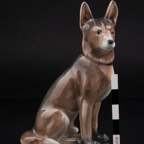 Фарфоровая фигурка собаки Овчарка, Karl Ens, Германия, 1920-30 гг.