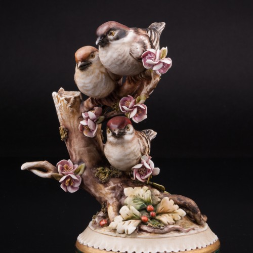 Три воробья на дереве, Antonio Borsato, Италия, сер. 20 в