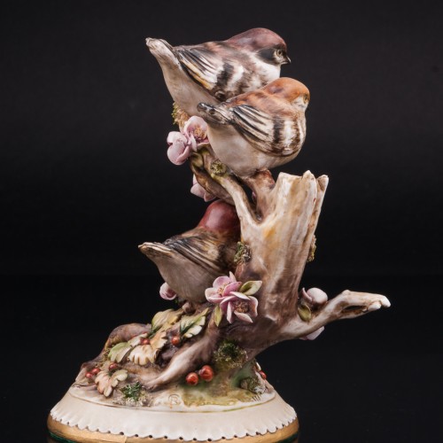 Три воробья на дереве, Antonio Borsato, Италия, сер. 20 в