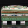 Зеленая шкатулка с цветочным узором, Limoges, Франция, сер. 20 в