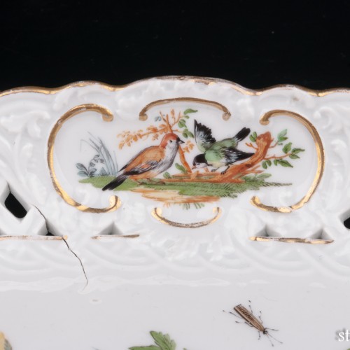 Фарфоровое блюдо "Птицы", Meissen, Германия, кон. 19 в