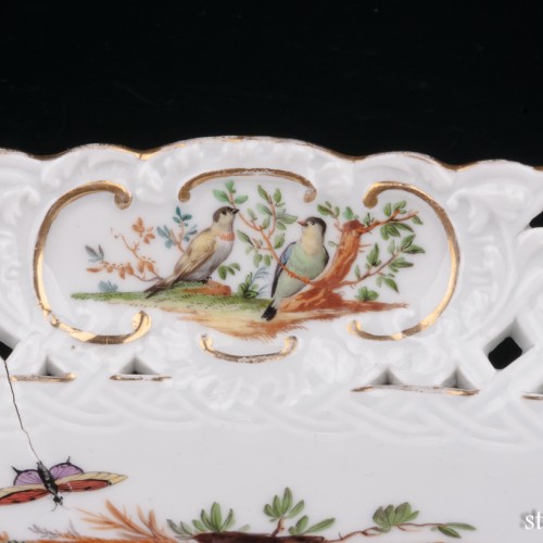 Фарфоровое блюдо "Птицы", Meissen, Германия, кон. 19 в