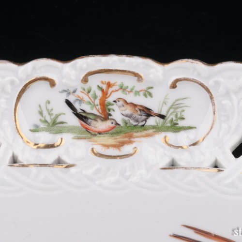Фарфоровое блюдо "Птицы", Meissen, Германия, кон. 19 в
