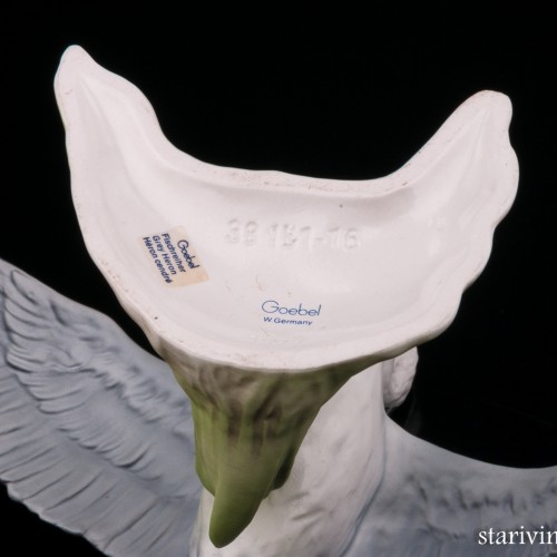 Серая цапля в полете, Goebel, Германия, до 1990 г