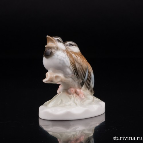 Три птенца, миниатюра, Hutschenreuther, Германия