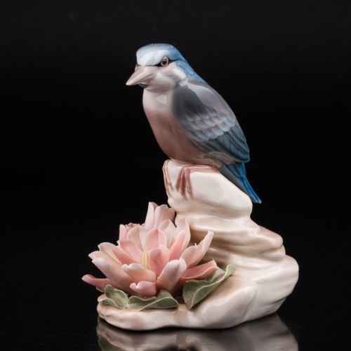 Зимородок у цветка, Lladro, Испания, 1974-83 гг